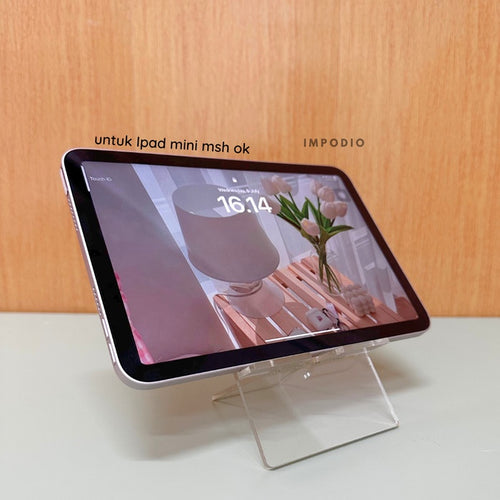 IMPODIO Acrylic phone holder – akrilik stand hp tablet bongkar pasang - tampak samping