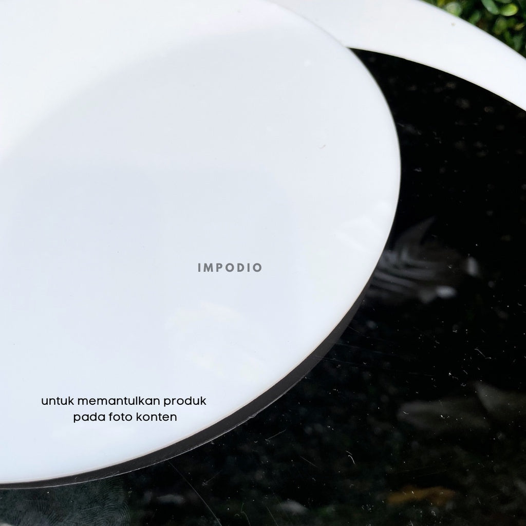 IMPODIO Acrylic Hitam dan Putih 2mm uk 22 dan 30 cm props foto