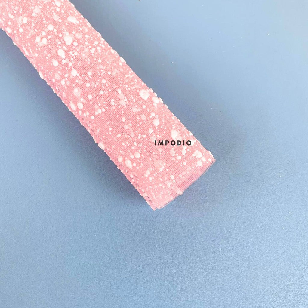 IMPODIO Kain Tille Snow Sprinkle Background Foto Produk - Backdrop Props Foto