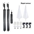 IMPODIO Paket lighting live streaming led 3 spot pasti terang banget - detail produk