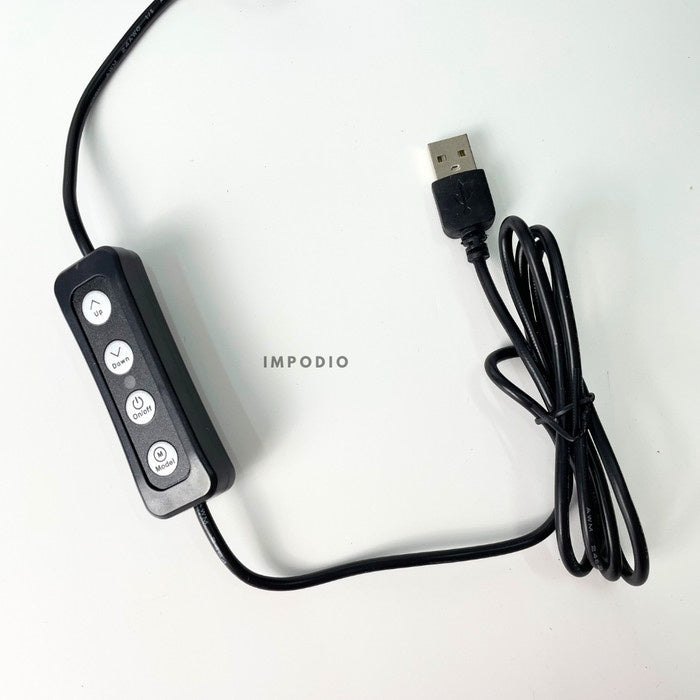 IMPODIO LED Foldable Ringlight 5 Lampu & 6 Lampu - Live stream - close up