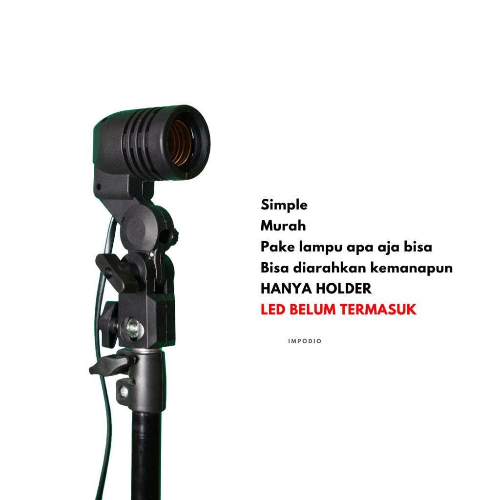 IMPODIO Lamp holder E27 + Stand 200cm
