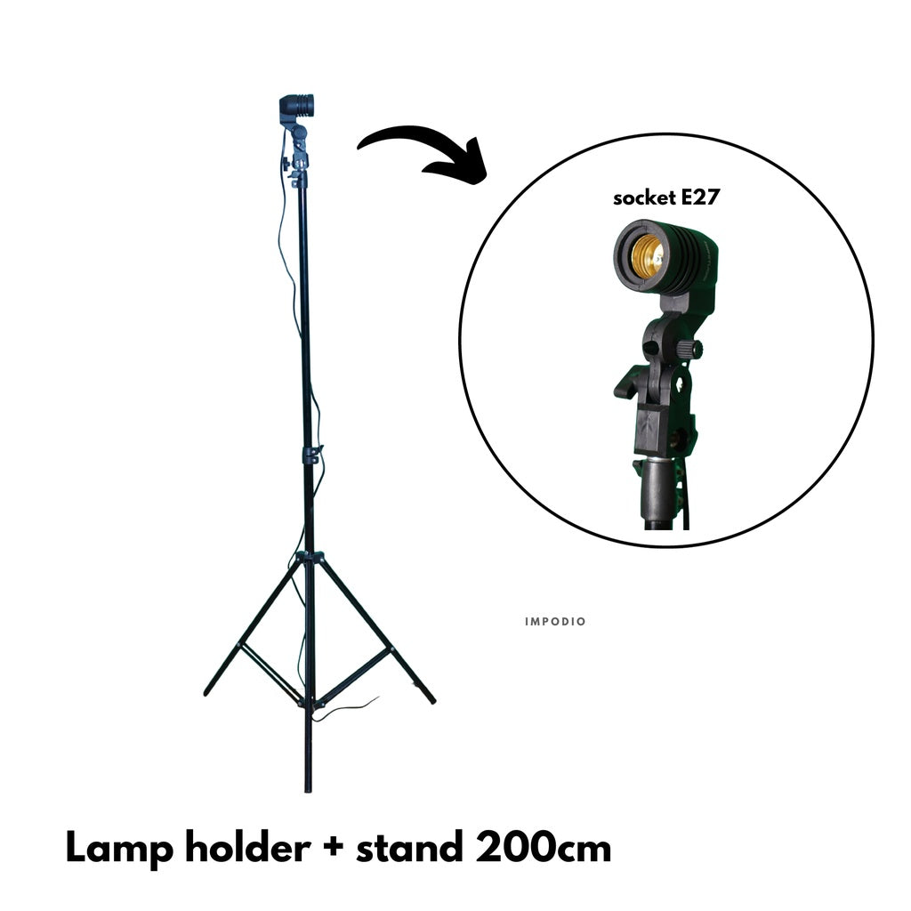 IMPODIO Lamp holder E27 + Stand 200cm