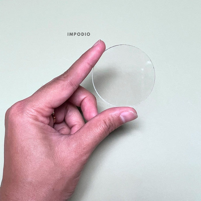 IMPODIO Akrilik bulat bening 3-5 cm - aesthetic props foto