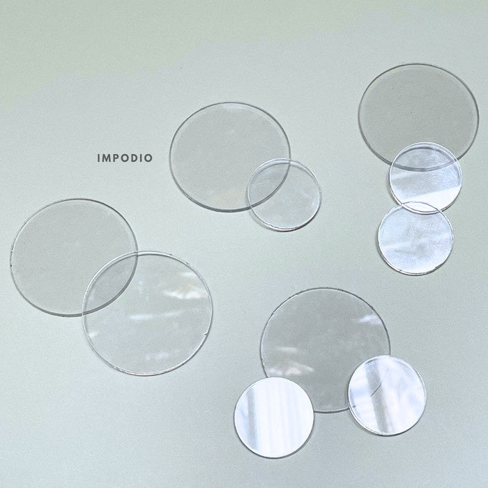 IMPODIO Akrilik bulat bening 3-5 cm - aesthetic props foto