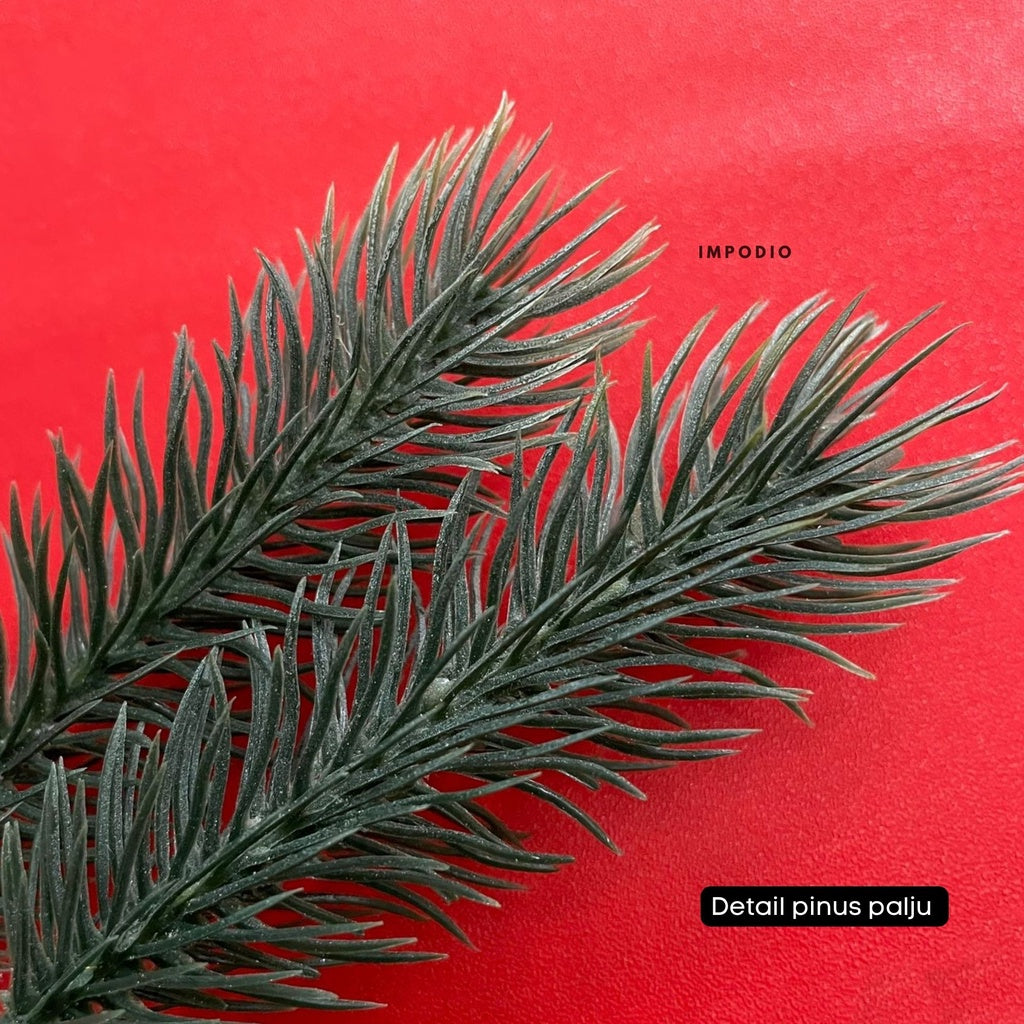 IMPODIO Hiasan tema natal crerry and pine branch - props foto