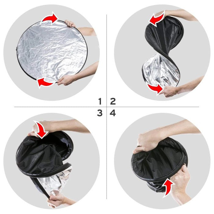 Reflektor 5 in 1 semua ukuran Impodio foldable reflector