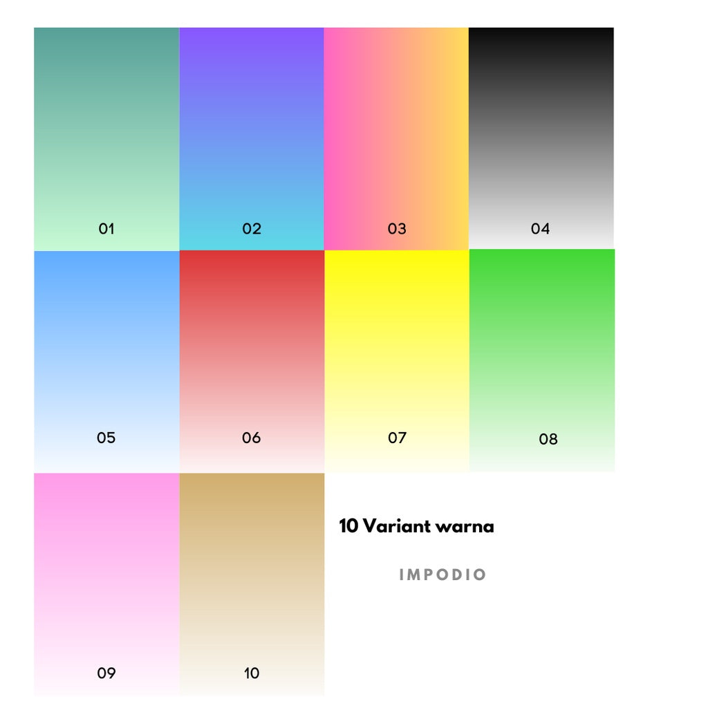 IMPODIO Paper Background Gradient 50x100cm - alas foto gulung