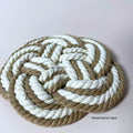 IMPODIO Flowers coaster rajut - food product photo props - detail produk
