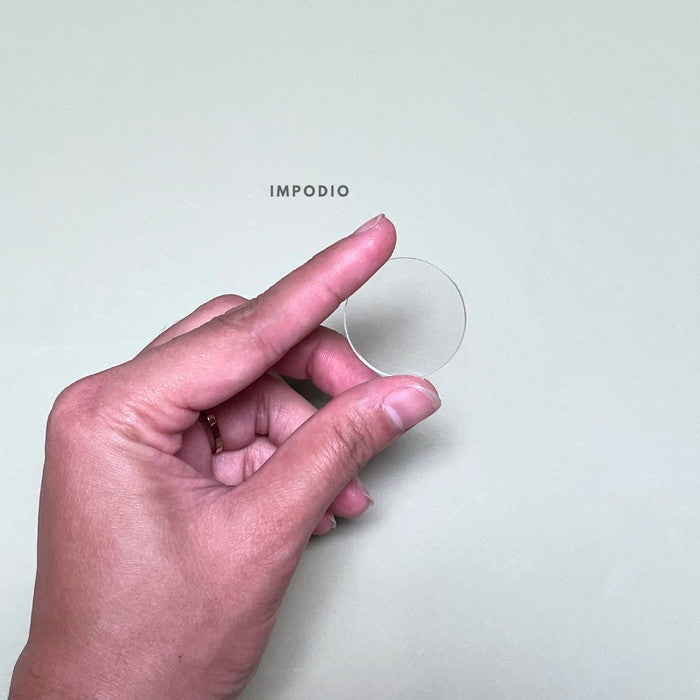 IMPODIO Akrilik bulat bening 3-5 cm - aesthetic props foto