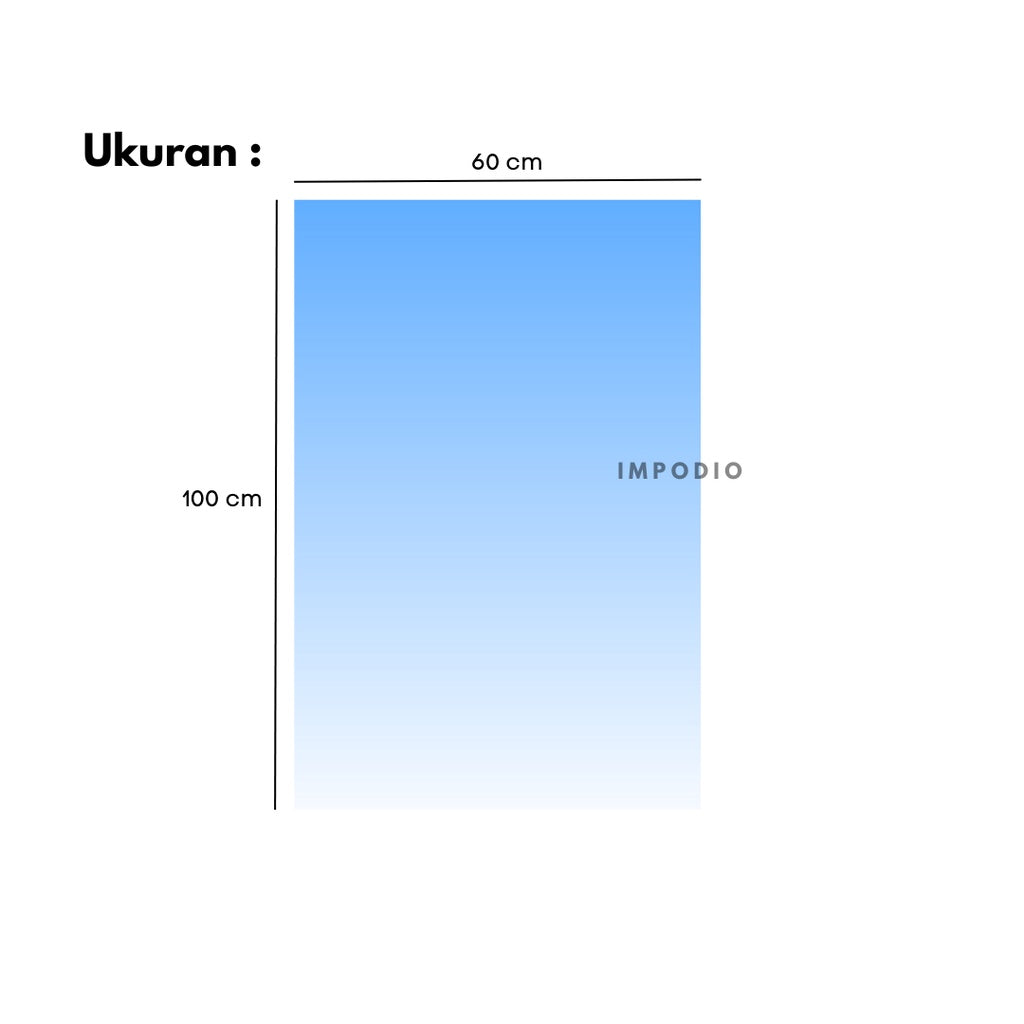 IMPODIO Paper Background Gradient 50x100cm - alas foto gulung