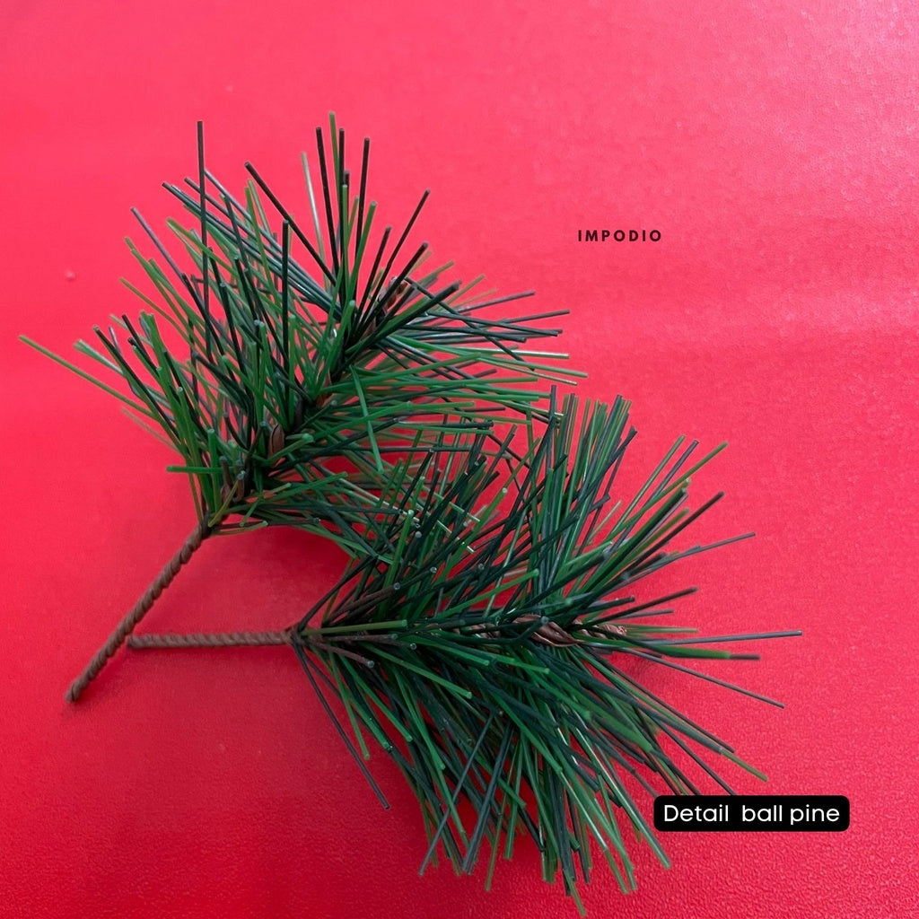 IMPODIO Hiasan tema natal crerry and pine branch - props foto