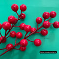IMPODIO Hiasan tema natal crerry and pine branch - props foto - lifestyle