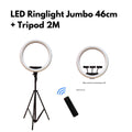 IMPODIO LED Ringlight Fotografi Live Streaming Jumbo 46 cm + Tripod