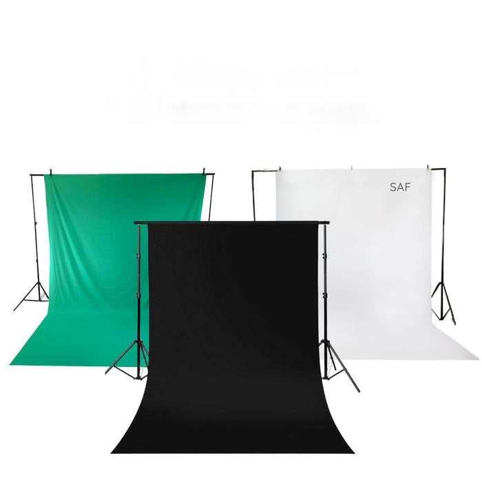 Background foto Kain polos warna kuning 2.4 x 3 meter impodio