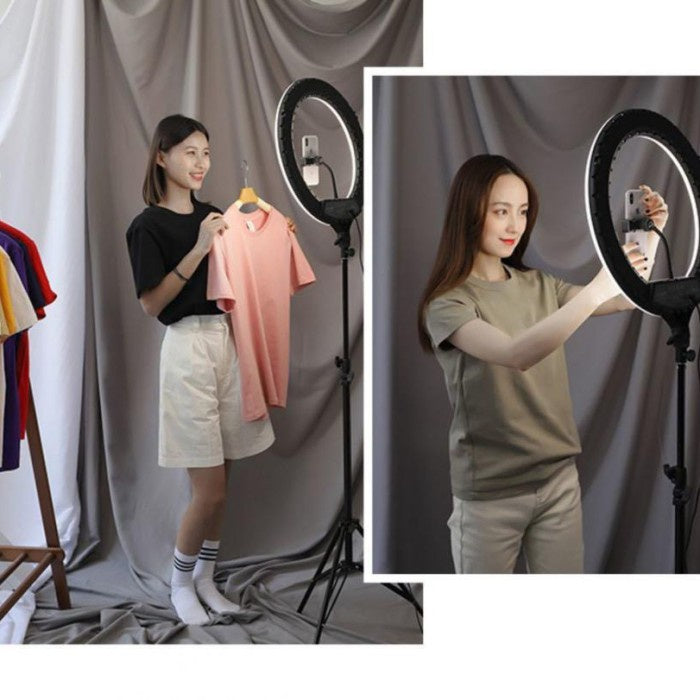 IMPODIO Kain abu-abu polos background-greenscreen profesional grade