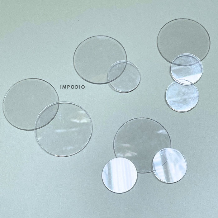 IMPODIO Akrilik bulat bening 3-5 cm - aesthetic props foto