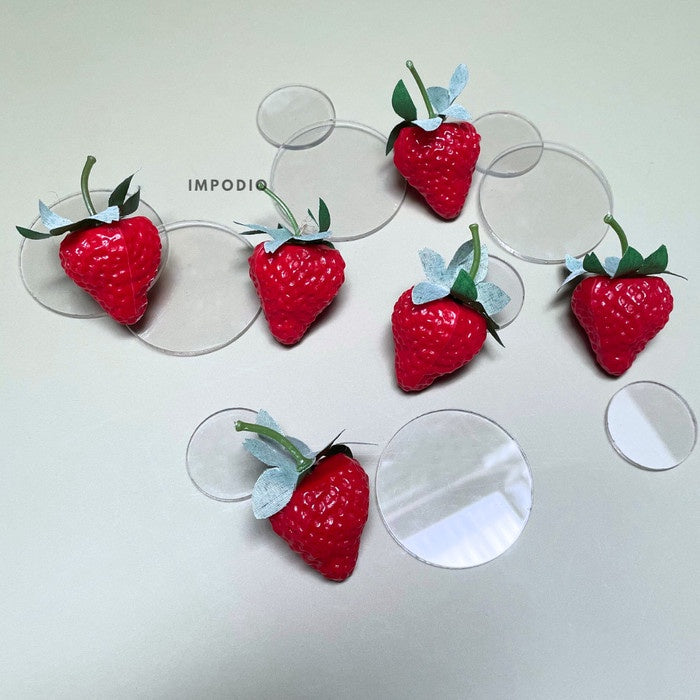 IMPODIO Akrilik bulat bening 3-5 cm - aesthetic props foto