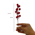 IMPODIO Hiasan tema natal crerry and pine branch - props foto - packaging