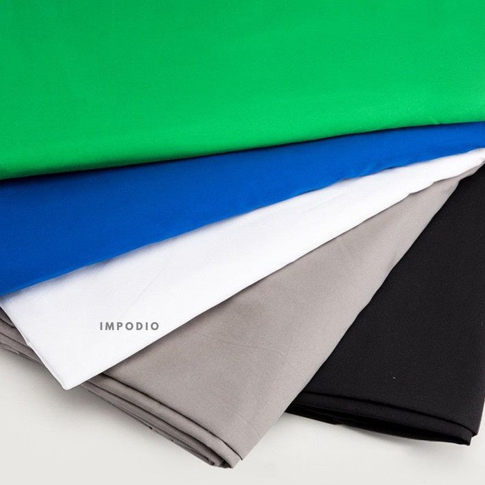 IMPODIO Kain abu-abu polos background-greenscreen profesional grade