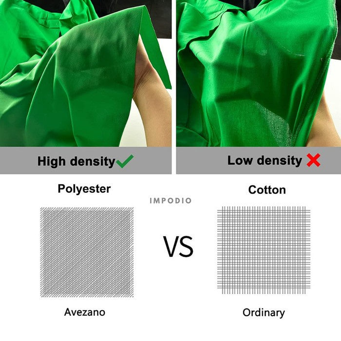 IMPODIO Kain abu-abu polos background-greenscreen profesional grade