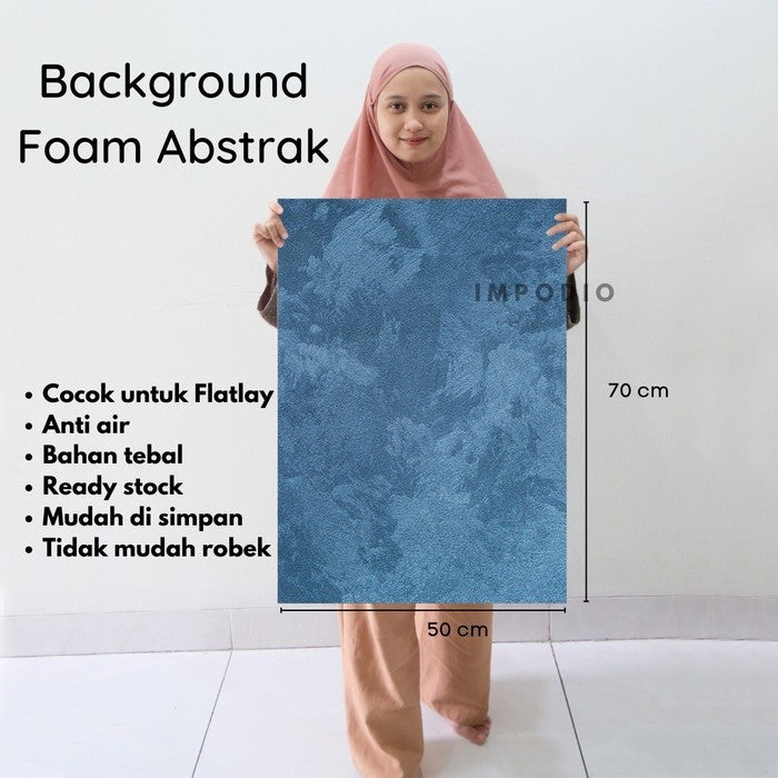 IMPODIO Background photo 70x50cm - alas gulung motif abstrak backdrop