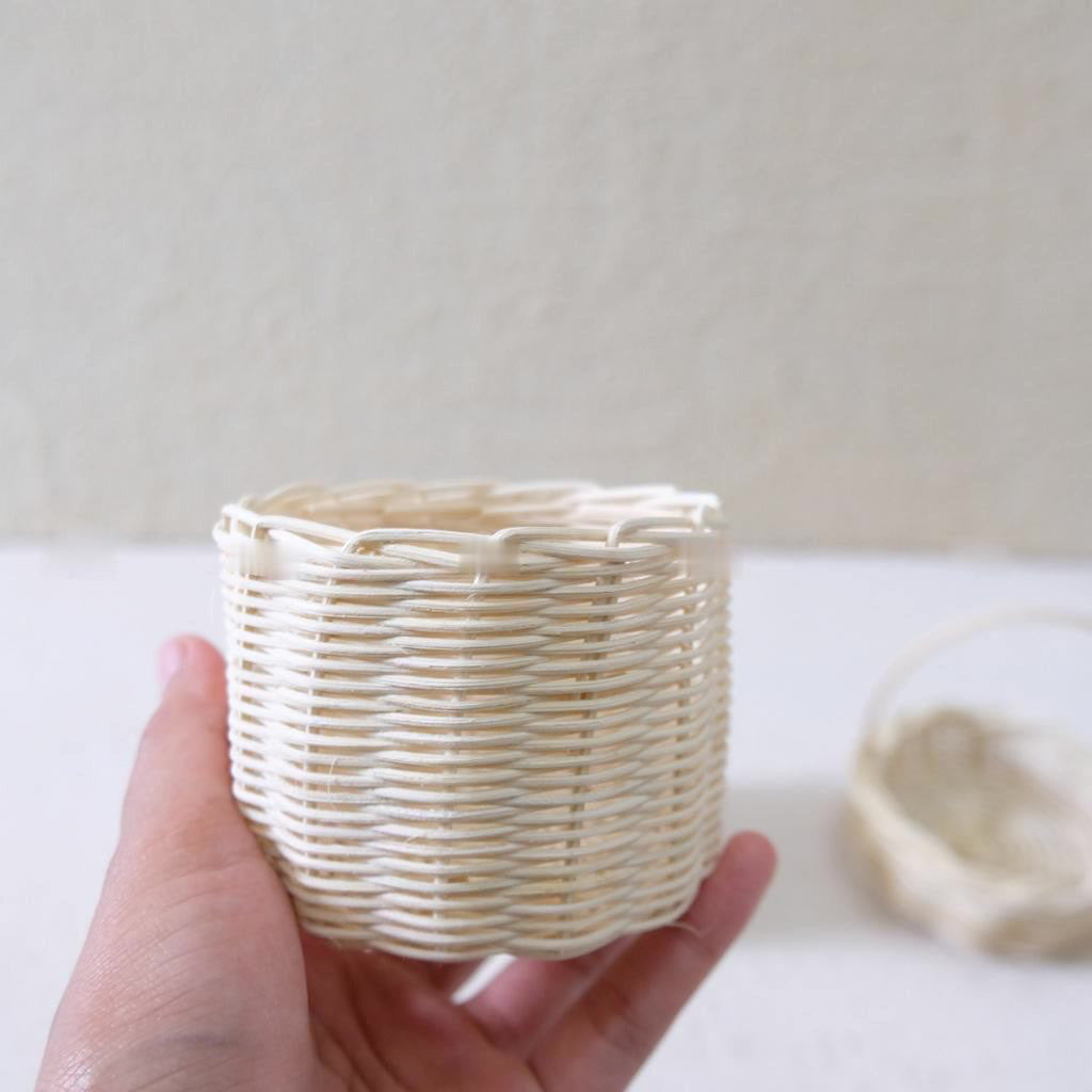IMPODIO mini basket / keranjang rotan jinjing / 3 varian ukuran kecil