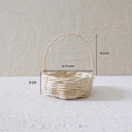 IMPODIO mini basket – keranjang rotan jinjing – 3 varian ukuran kecil - packaging
