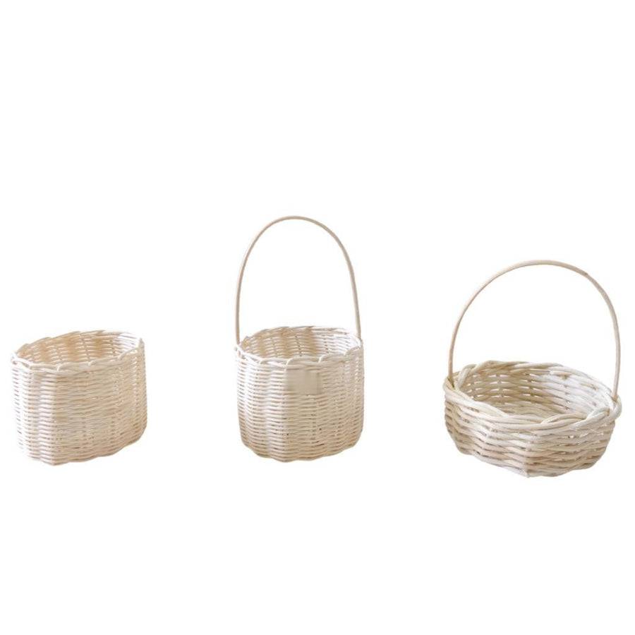 IMPODIO mini basket – keranjang rotan jinjing – 3 varian ukuran kecil