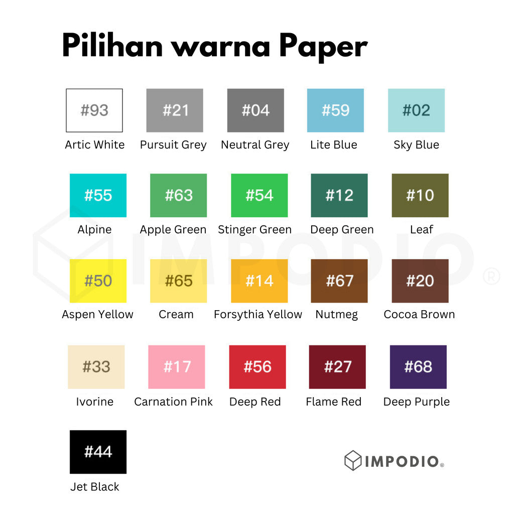 Background paper Studio Backdrop 2.7x11m - Kertas Latar Belakang Polos seamless IMPODIO