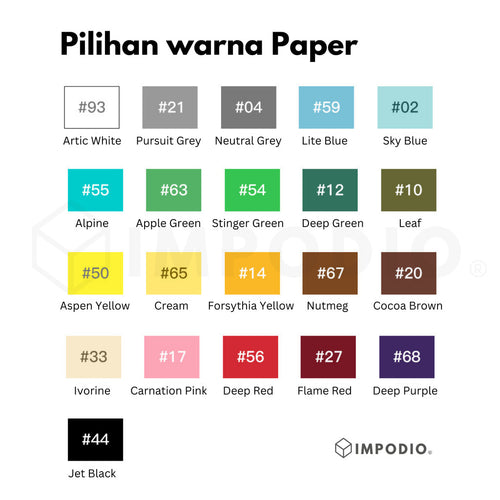 IMPODIO Background paper Studio Backdrop 2.7x11m – Kertas Latar - tampak samping
