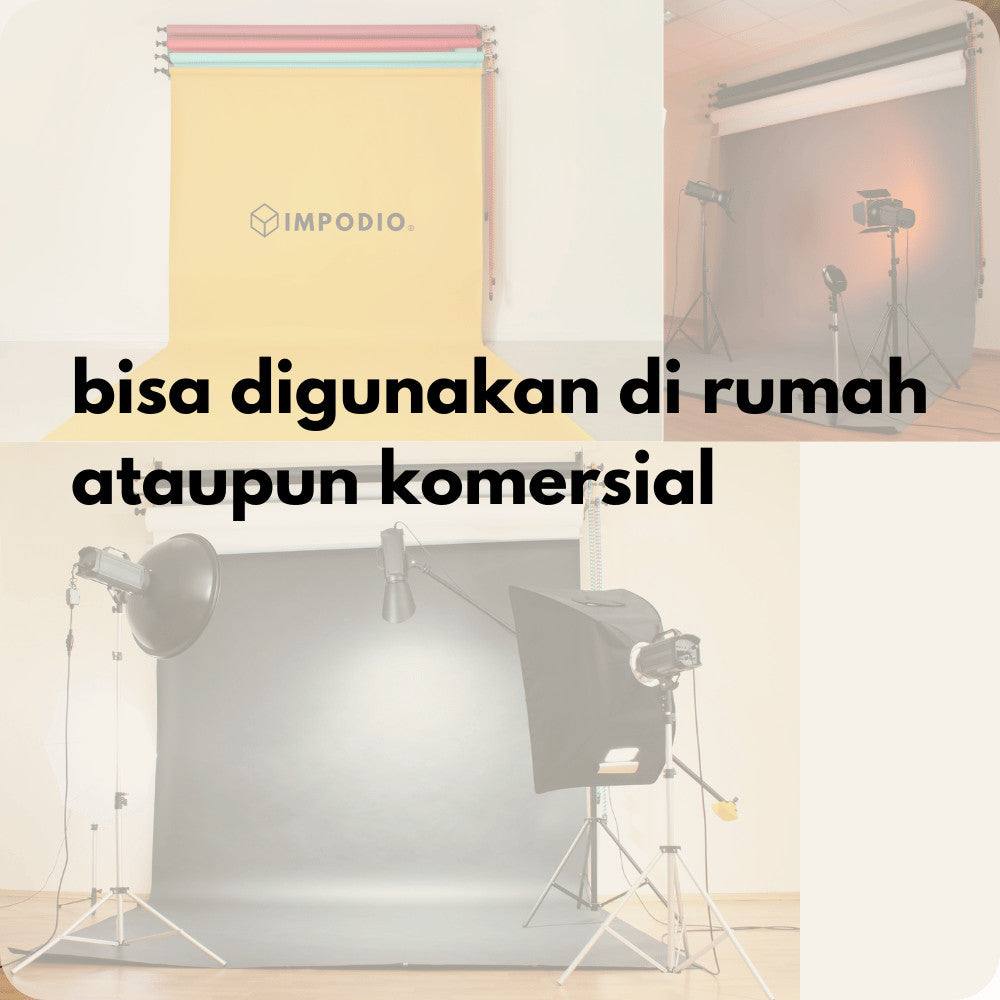 Background paper Studio Backdrop 2.7x11m - Kertas Latar Belakang Polos seamless IMPODIO