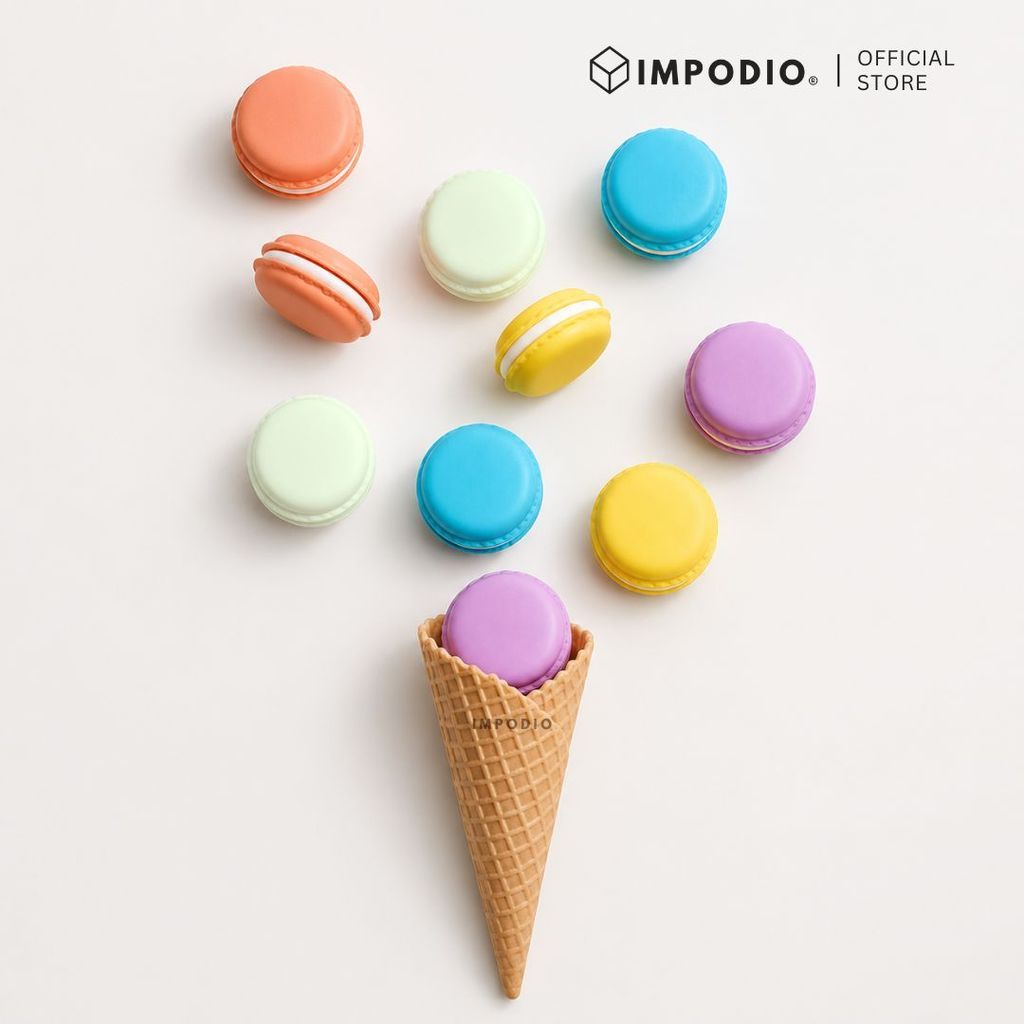IMPODIO Replika Macaron Mini Pastel – Fake Macaron Properti Foto Produk Aesthetic & Dekorasi Dessert