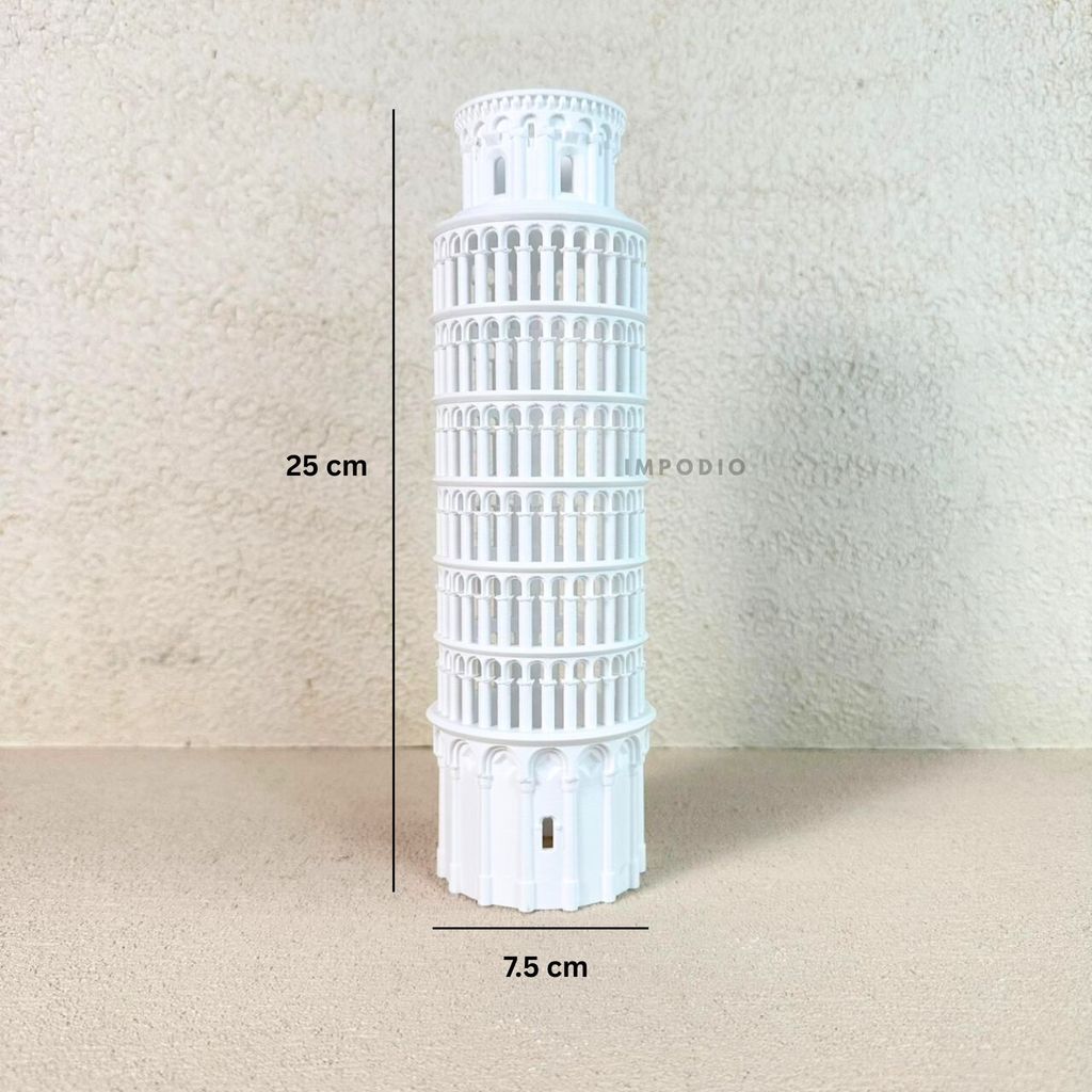 IMPODIO Miniatur Menara Eiffel Dan Pisa – Pajangan Dekorasi & Properti - foto 11