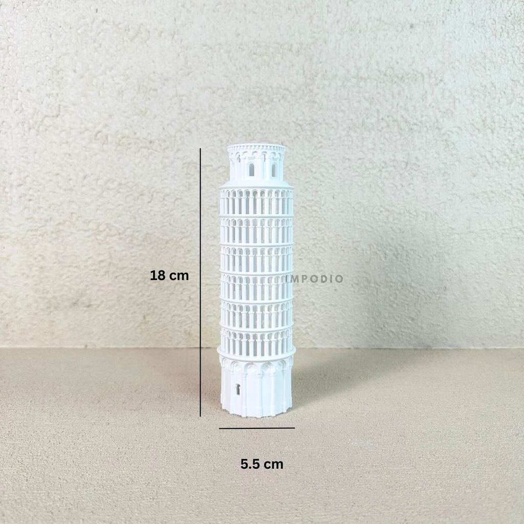 IMPODIO Miniatur Menara Eiffel Dan Pisa – Pajangan Dekorasi & Properti - foto 10