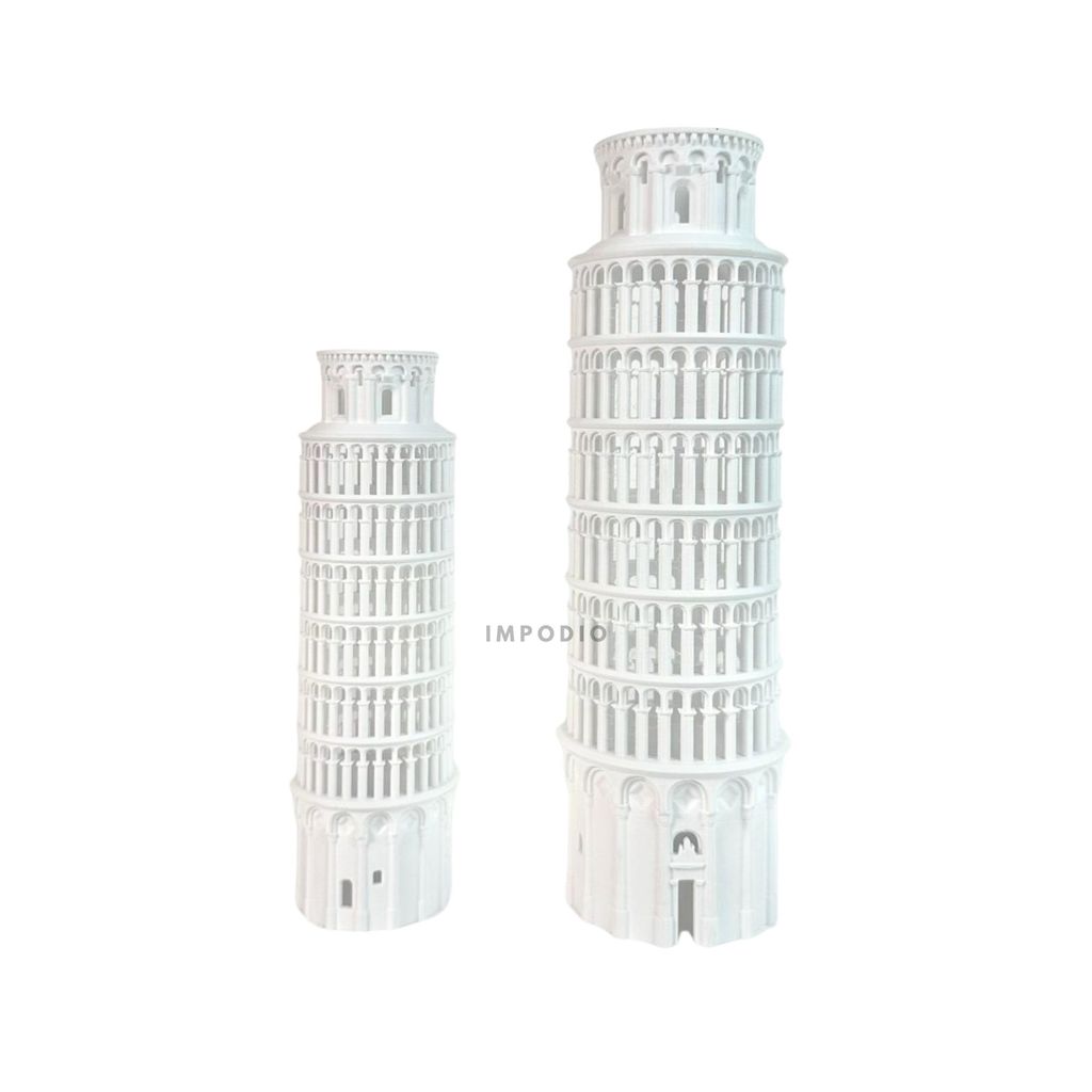 IMPODIO Miniatur Menara Eiffel Dan Pisa – Pajangan Dekorasi & Properti - dalam penggunaan
