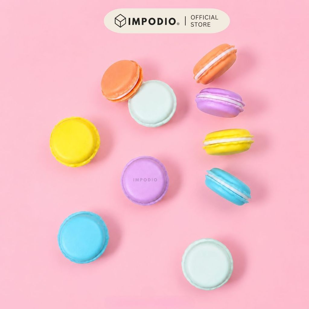 IMPODIO Replika Macaron Mini Pastel – Fake Macaron Properti Foto Produk Aesthetic & Dekorasi Dessert