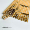 IMPODIO Background Foto Produk Gold Disco Grid 40x90cm - background putih