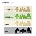 IMPODIO Siluet Masjid 3D Warna Warni – Properti Foto Produk Ramadhan - lifestyle