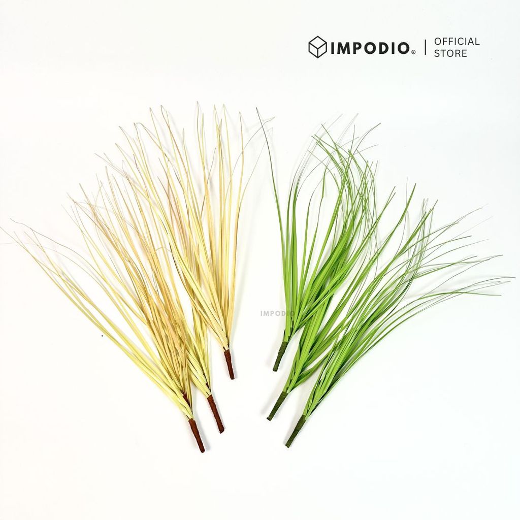 IMPODIO Rumput Onion Grass Artificial Estetik - Properti Foto Produk & Dekorasi Vas Bunga Meja Minimalis