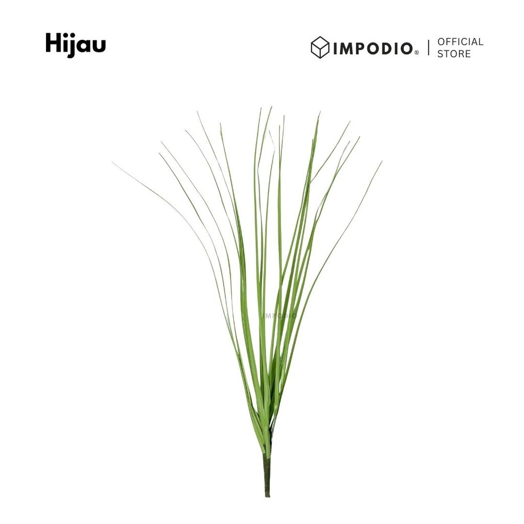 IMPODIO Rumput Onion Grass Artificial Estetik - Properti Foto Produk & Dekorasi Vas Bunga Meja Minimalis